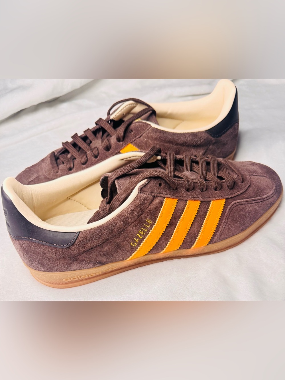 adidas Gazelle Indoor Brown Lucid Tangerine Orange Gum IH9659 - Picture 5 of 6